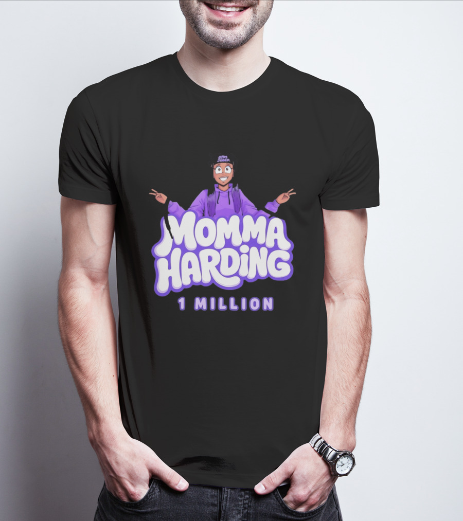 Momma Harding Stay Sober 1 Million Content Creator Celebration T-Shirt