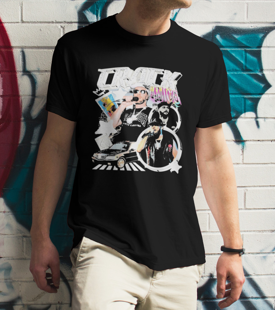 CRACK AMICO Raleigh North Carolina Hip Hop T-Shirt