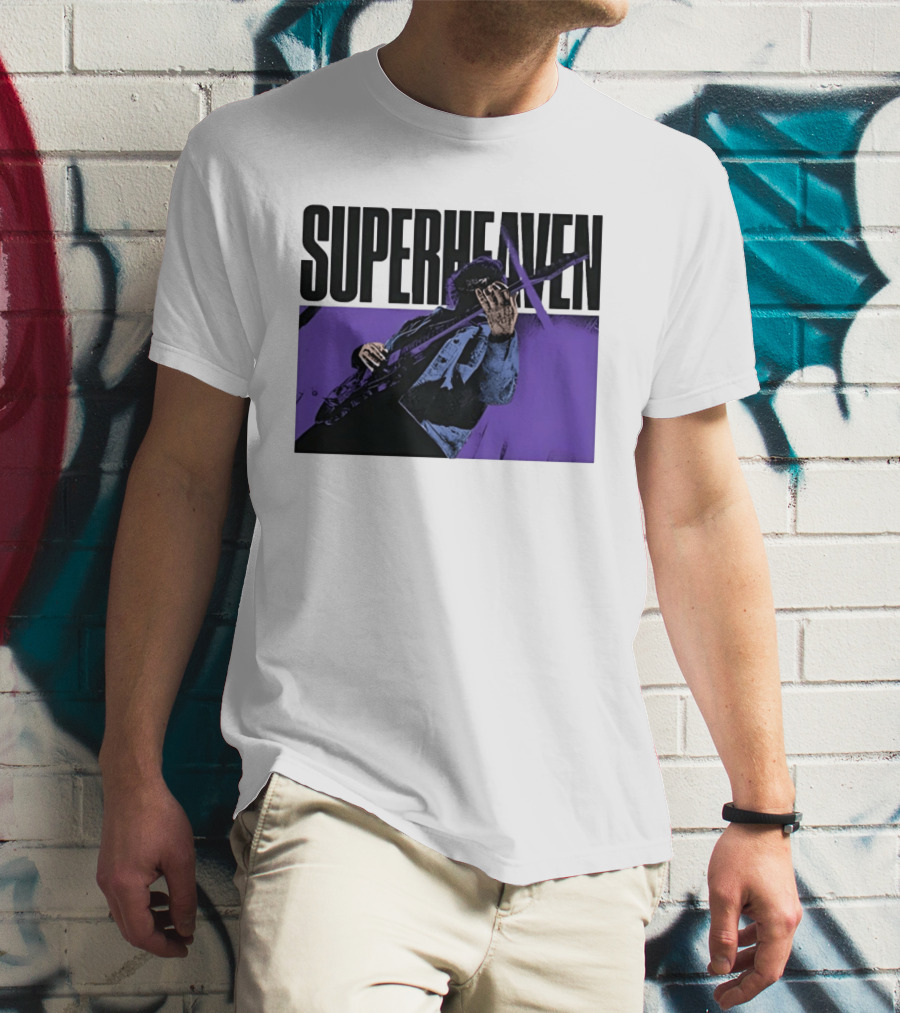Superheaven Guitarist Performance Alternative Rock Purple Aesthetic T-Shirt