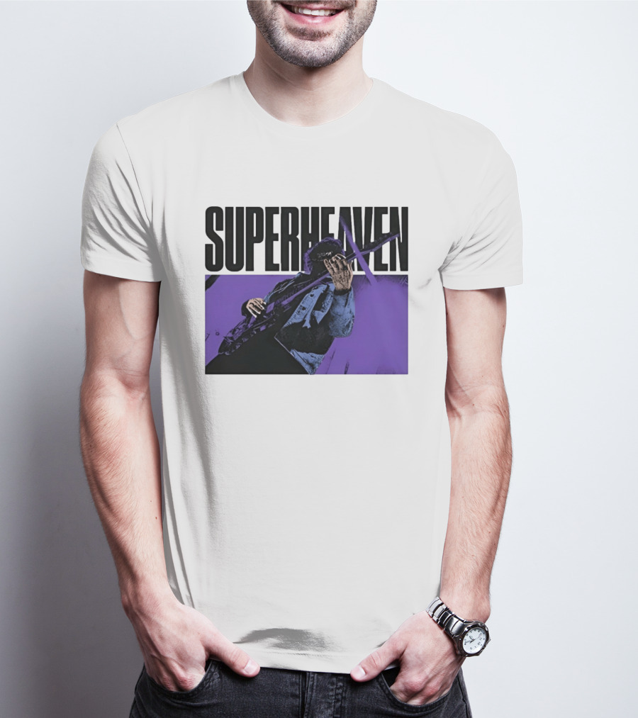 Superheaven Guitarist Performance Alternative Rock Purple Aesthetic T-Shirt