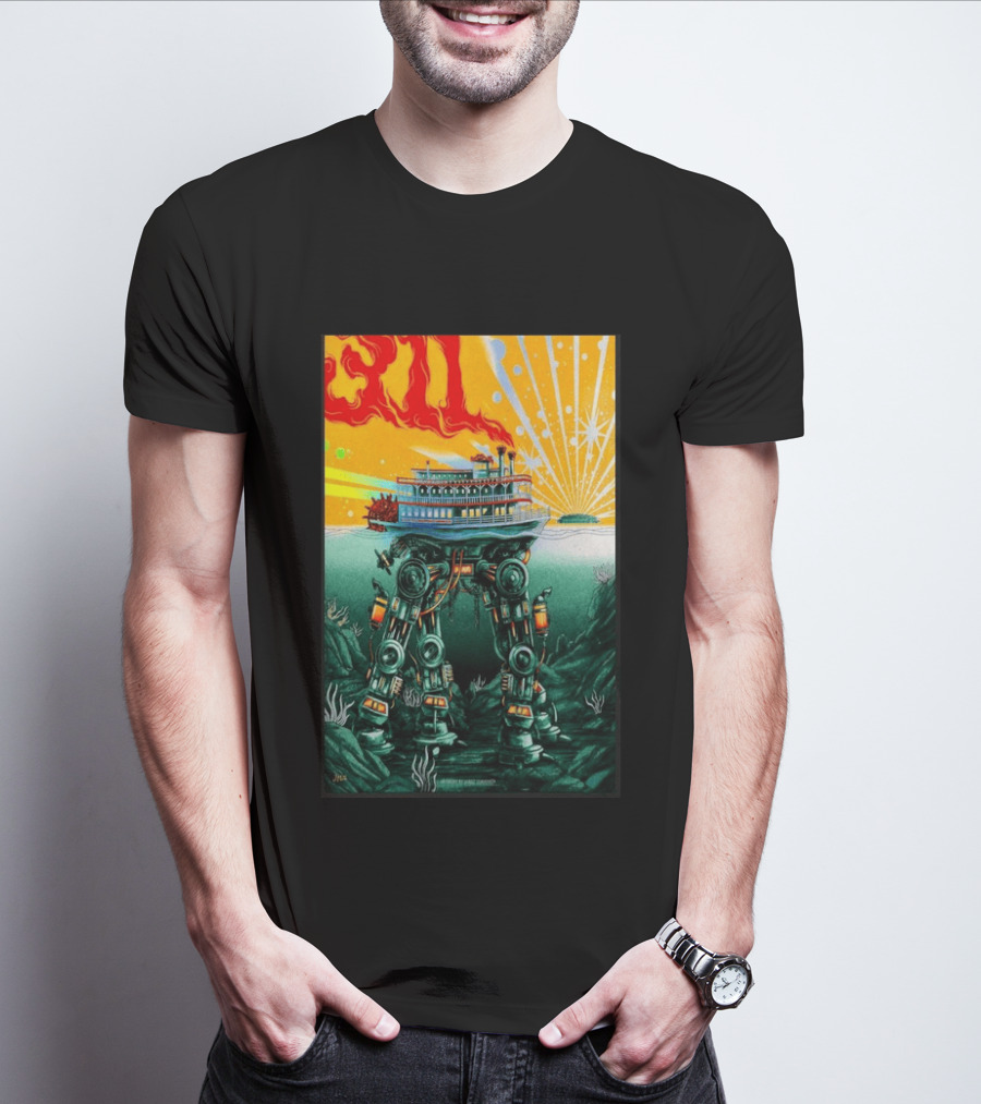 311 Kansas City MO 2026 Steamboat Robot T-Shirt