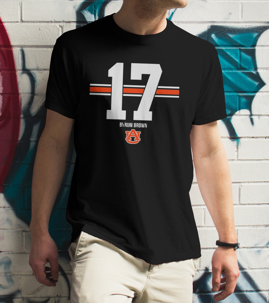 Byrum Brown Auburn Tigers 17 College Football Jersey Auburn University T-Shirt