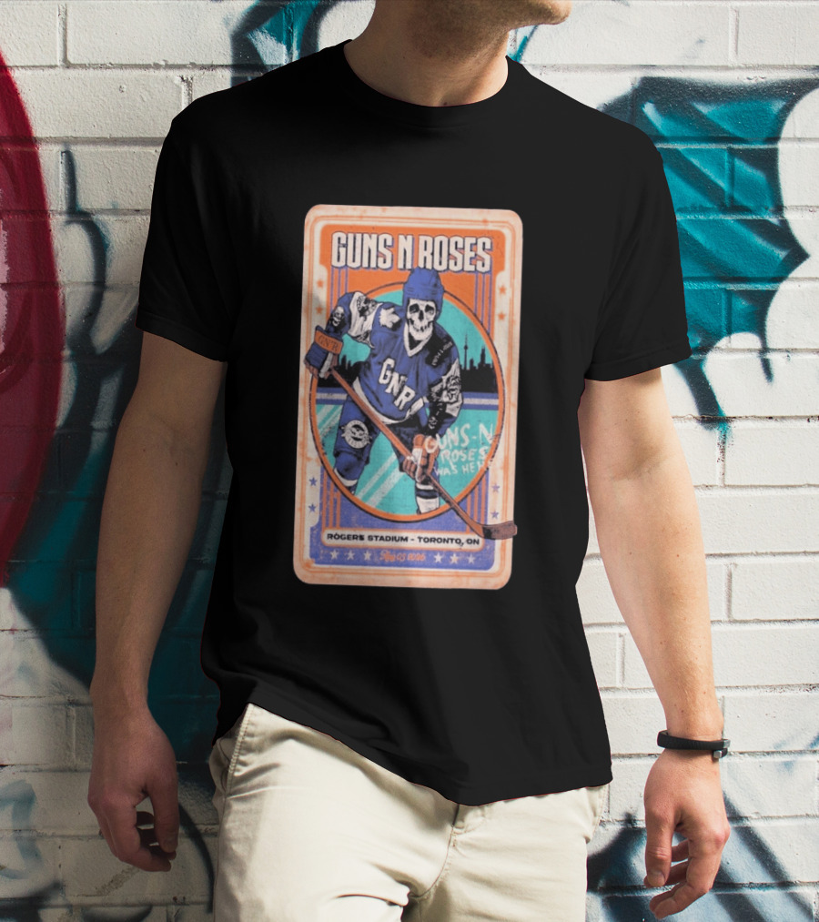 Guns N Roses Rogers Stadium Toronto ON 08 05 2026 Hockey Skeleton T-Shirt
