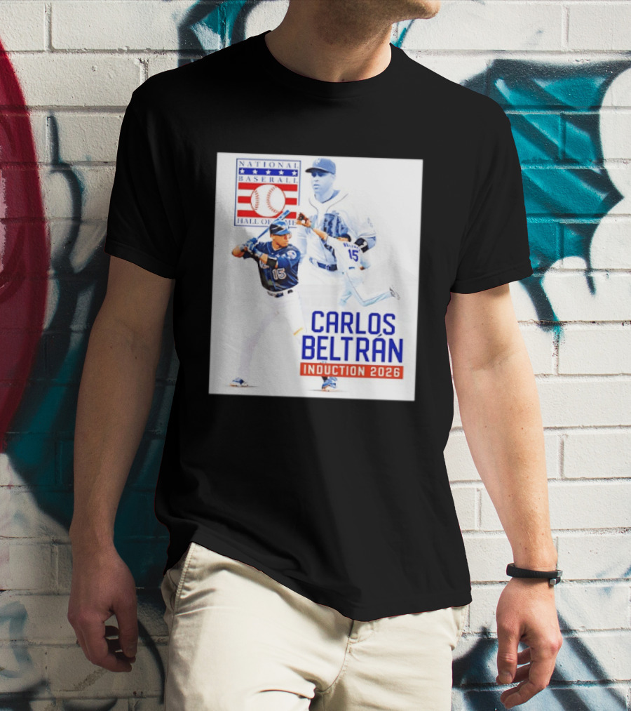 Carlos Beltran National Baseball Hall Of Fame Induction 2026 T-Shirt