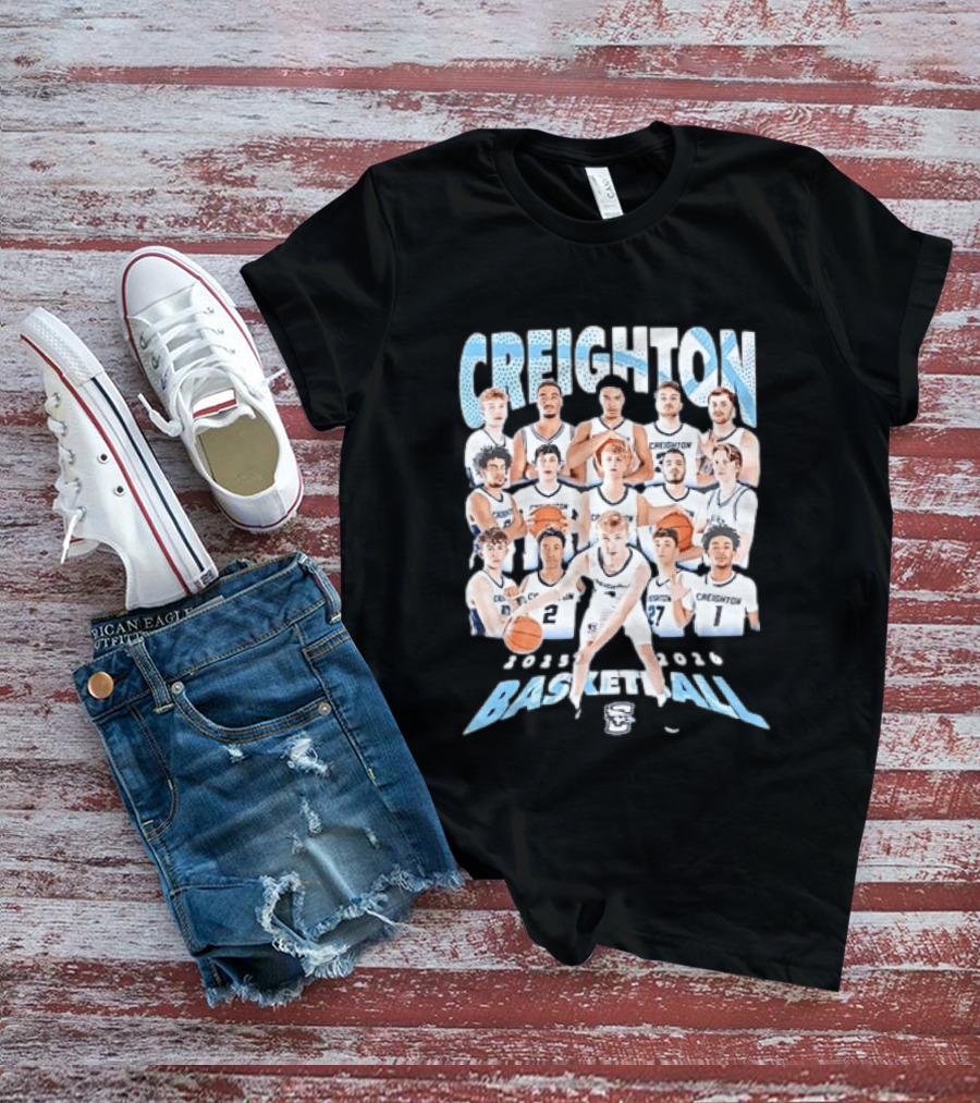 Creighton 2026 Basketball Team Players Roster T-Shirt