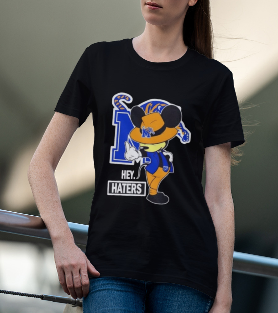 Mickey Hey Haters Memphis Tigers Football Fan T-Shirt
