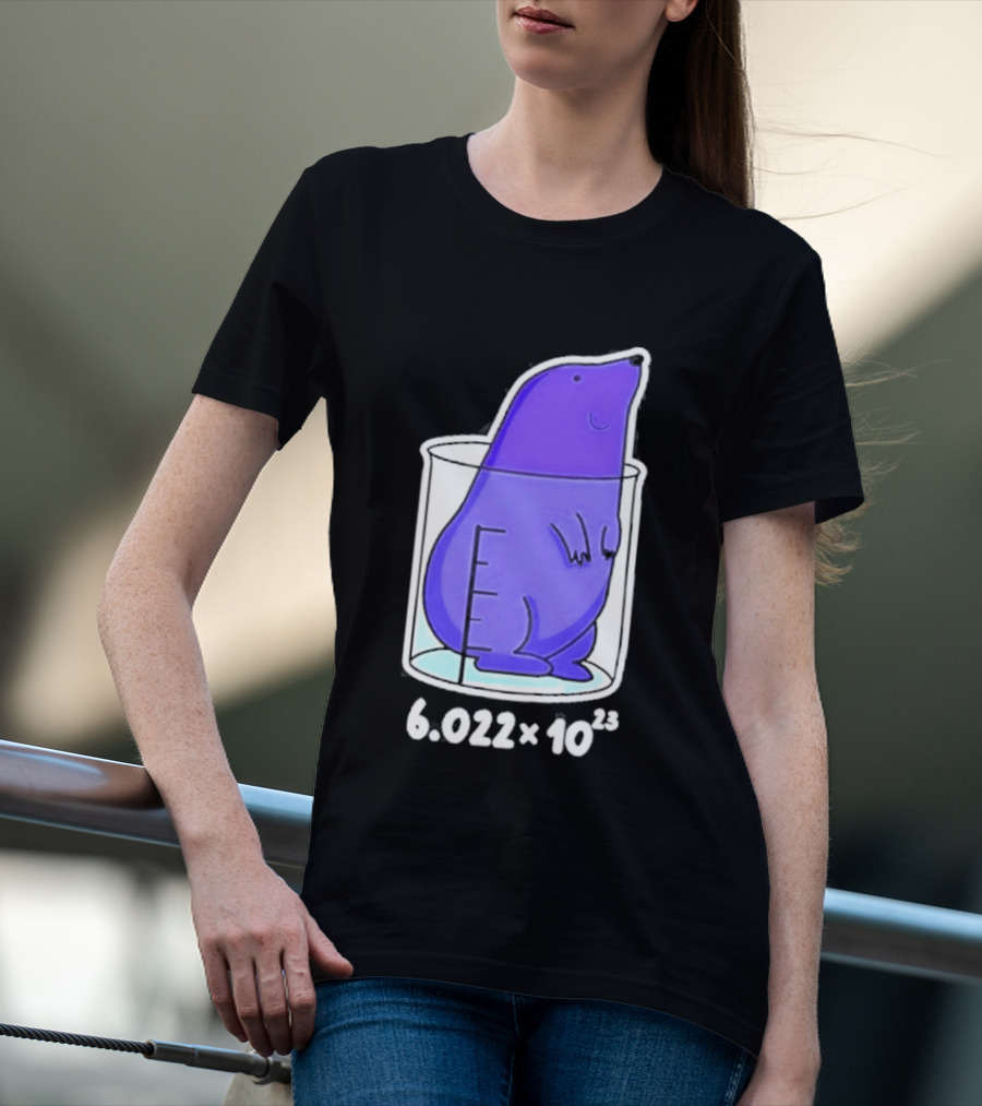 Mole 6.022 X 10²³ Avogadro Chemistry Beaker T-Shirt