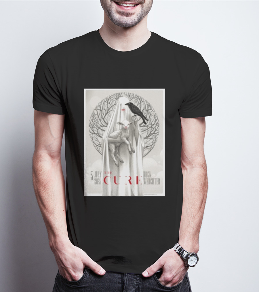5 July 2026 The Cure Rock Werchter Raven And Lamb T-Shirt