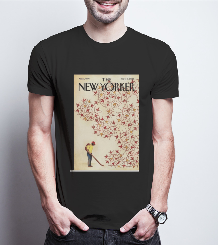 The New Yorker October 13 2025 Brian Stauffer Winds Of Change Vintage Cover T-Shirt
