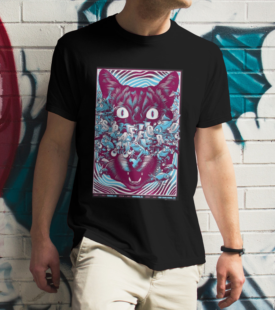 Spafford Richmond Virginia Tour Aug 6 2026 Cat Eyes And Fish T-Shirt