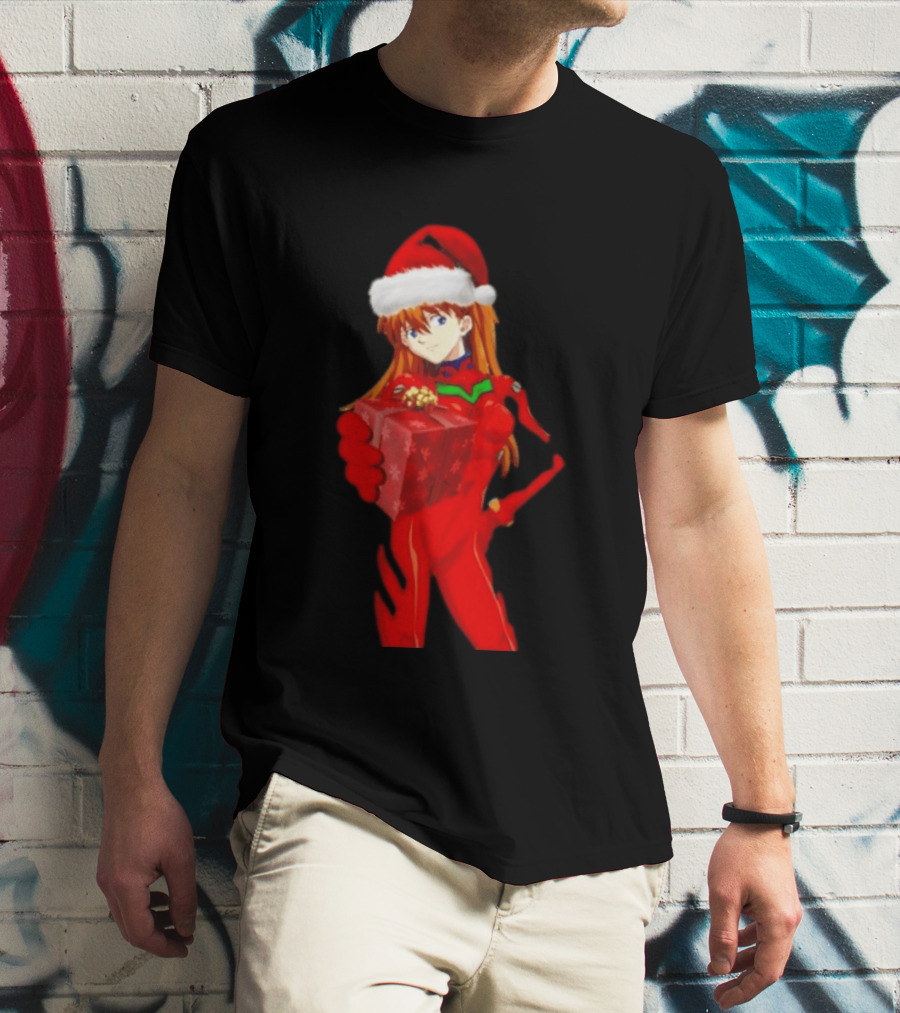 Asuka Christmas Present Neon Genesis Evangelion Anime T-Shirt