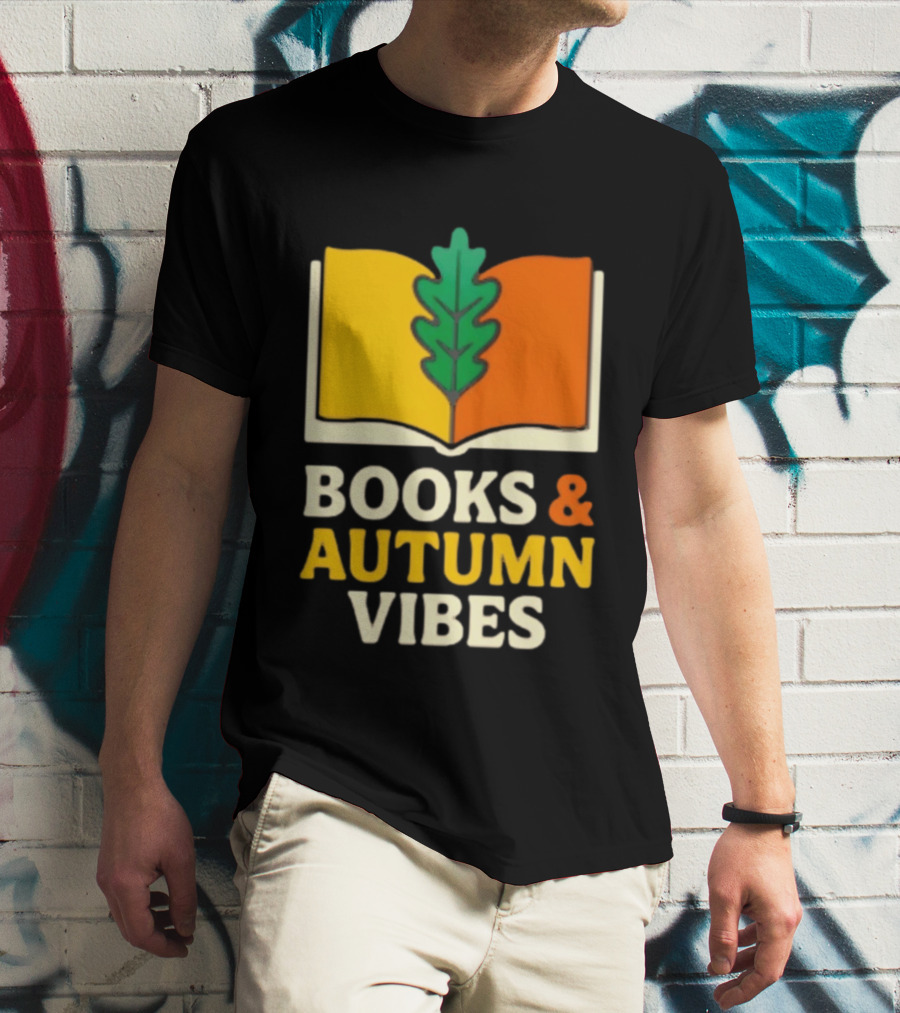 Books And Autumn Vibes Cozy Reading Season T-Shirt