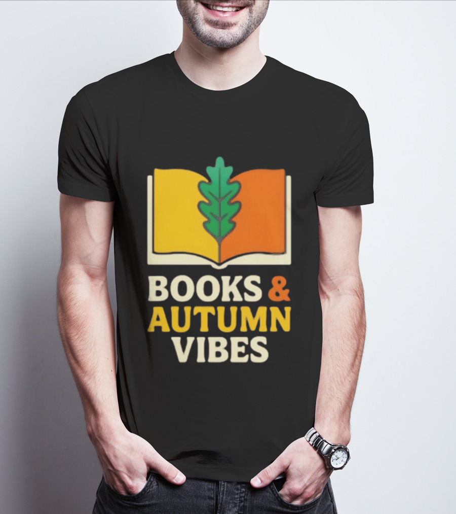 Books And Autumn Vibes Cozy Reading Season T-Shirt