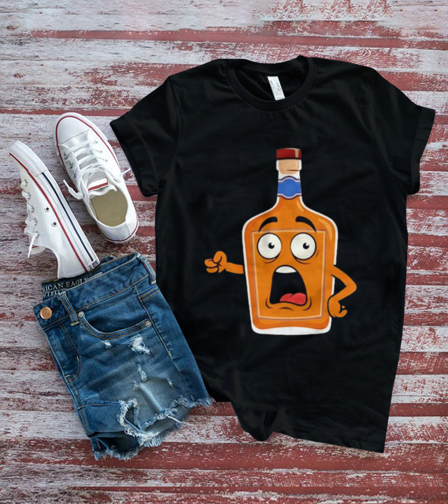 Tears Of The Left Whiskey Funny Cartoon Expression T-Shirt