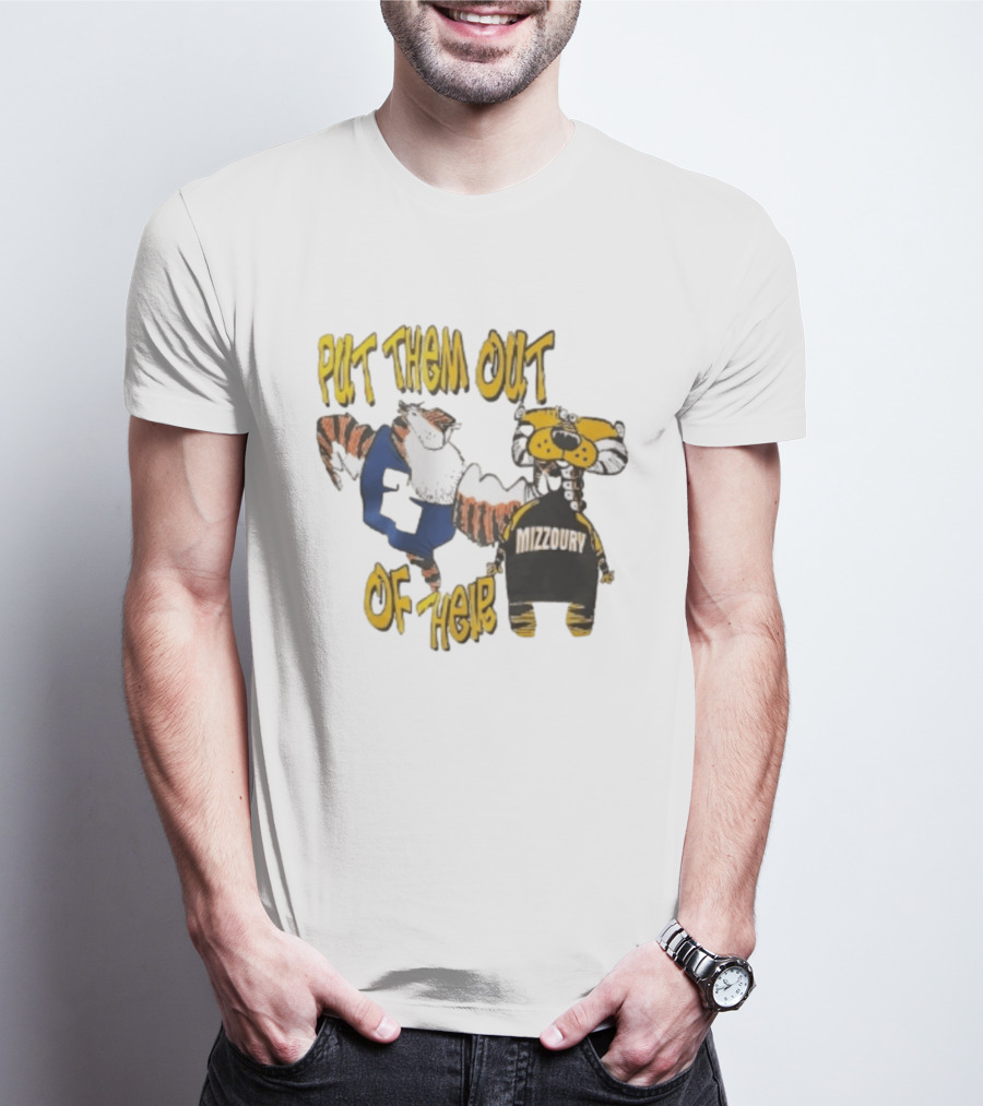 Put Them Out Of Their Mizzoury Auburn Tigers Missouri Tigers T-Shirt