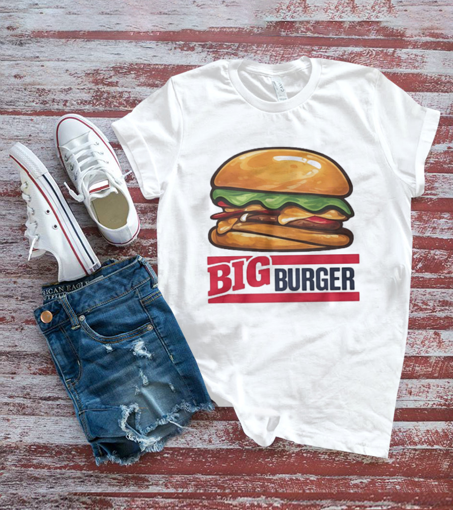 Big Burger Cheeseburger Fast Food Hamburger T-Shirt
