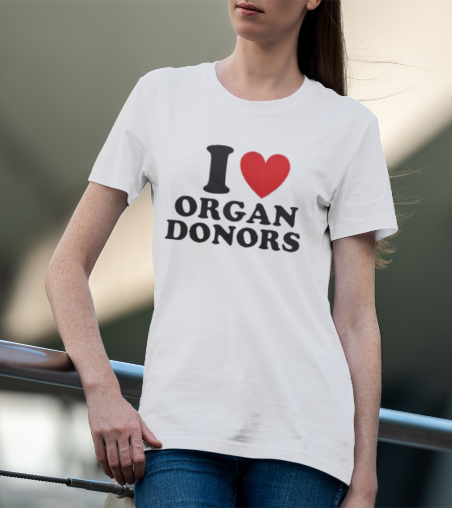 Buffalo Sabres I Love Organ Donors White T-Shirt