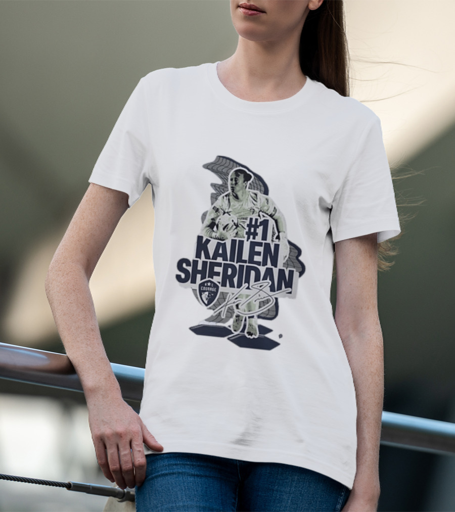 Kailen Sheridan North Carolina Courage #1 Signature Collection T-Shirt