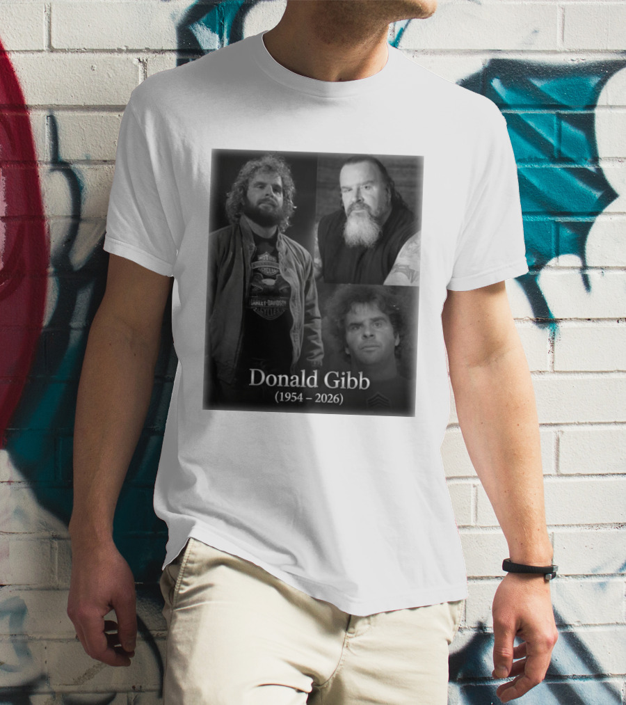 Donald Gibb 1954 2026 Harley Davidson T-Shirt