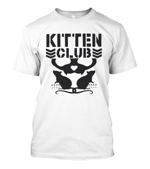 Kitten Club Distressed Pet Lover Cats With Heart T-Shirt