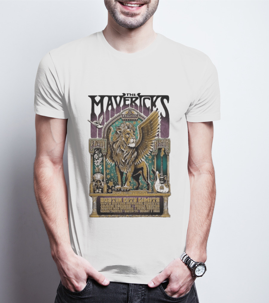 The Mavericks Friends Paul Paul Grateful Unity Austin City Limits Moody Theater August 7 2026 T-Shirt