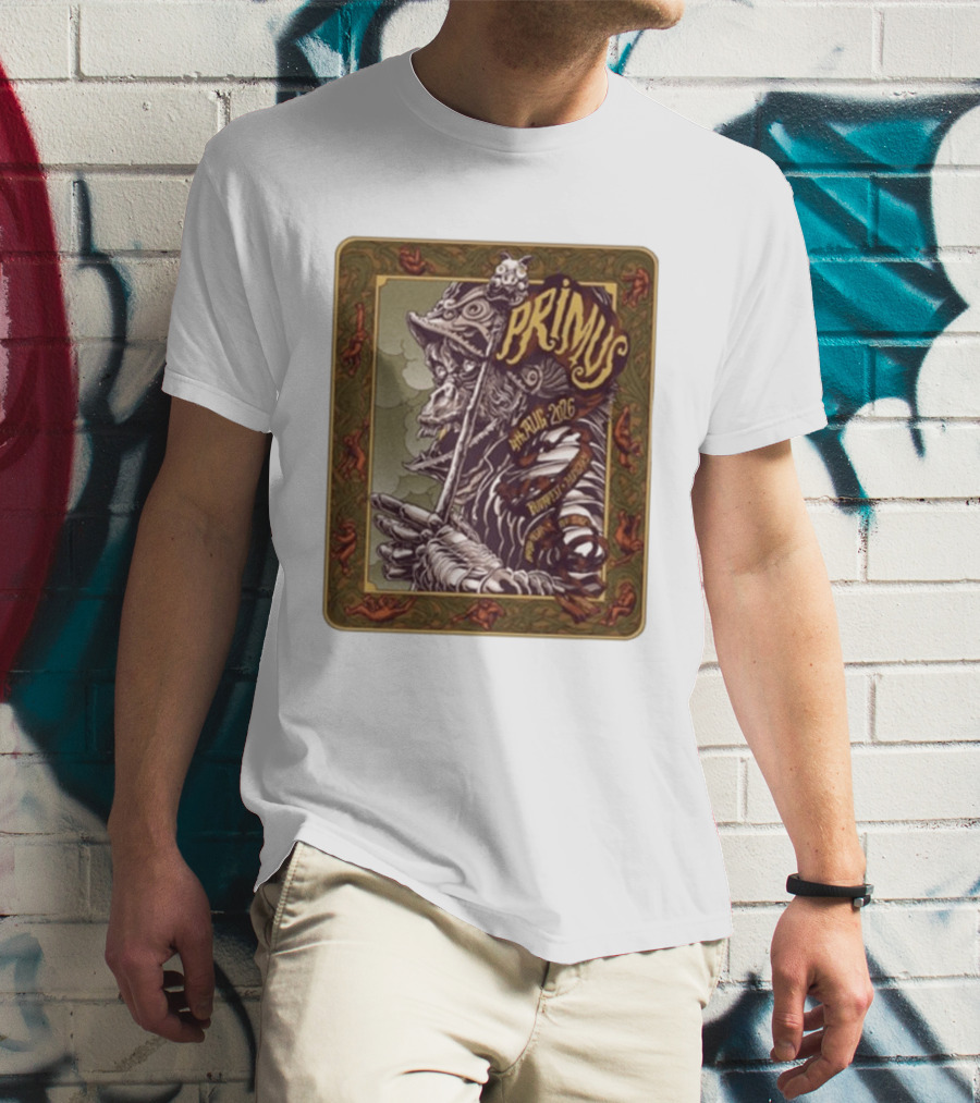 Primus 04 Aug 2026 Budapest Hungary Concert Vintage Warrior T-Shirt