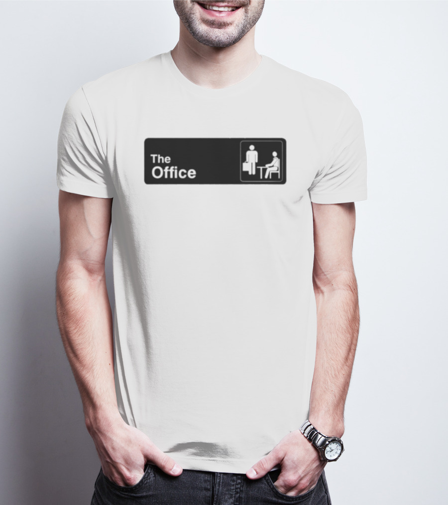 The Office TV Show Iconic Logo With Sitting And Standing Figures T-Shirt