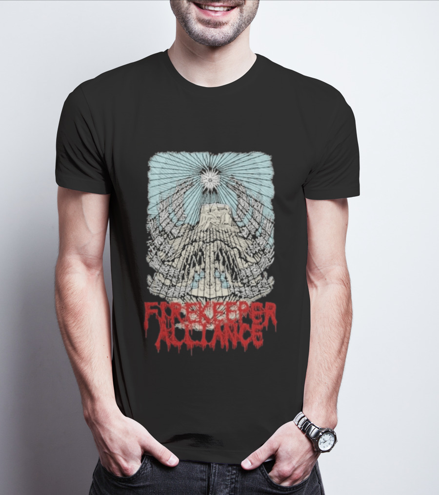 Fire Keeper Alliance Chief Mountain Thomas Hooper T-Shirt