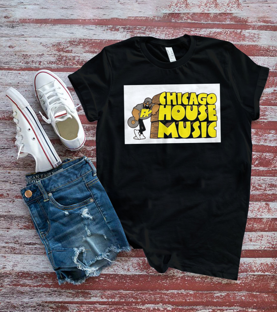 FK Chicago House Music Retro Vinyl DJ T-Shirt