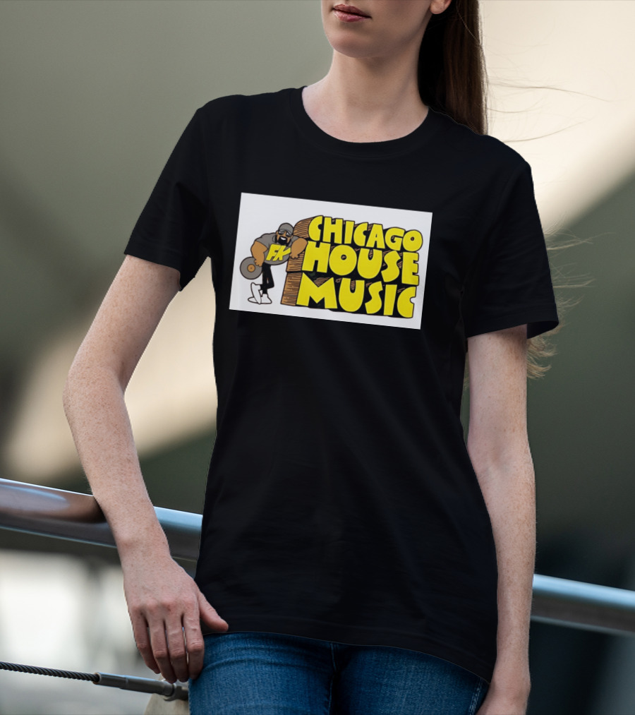 FK Chicago House Music Retro Vinyl DJ T-Shirt