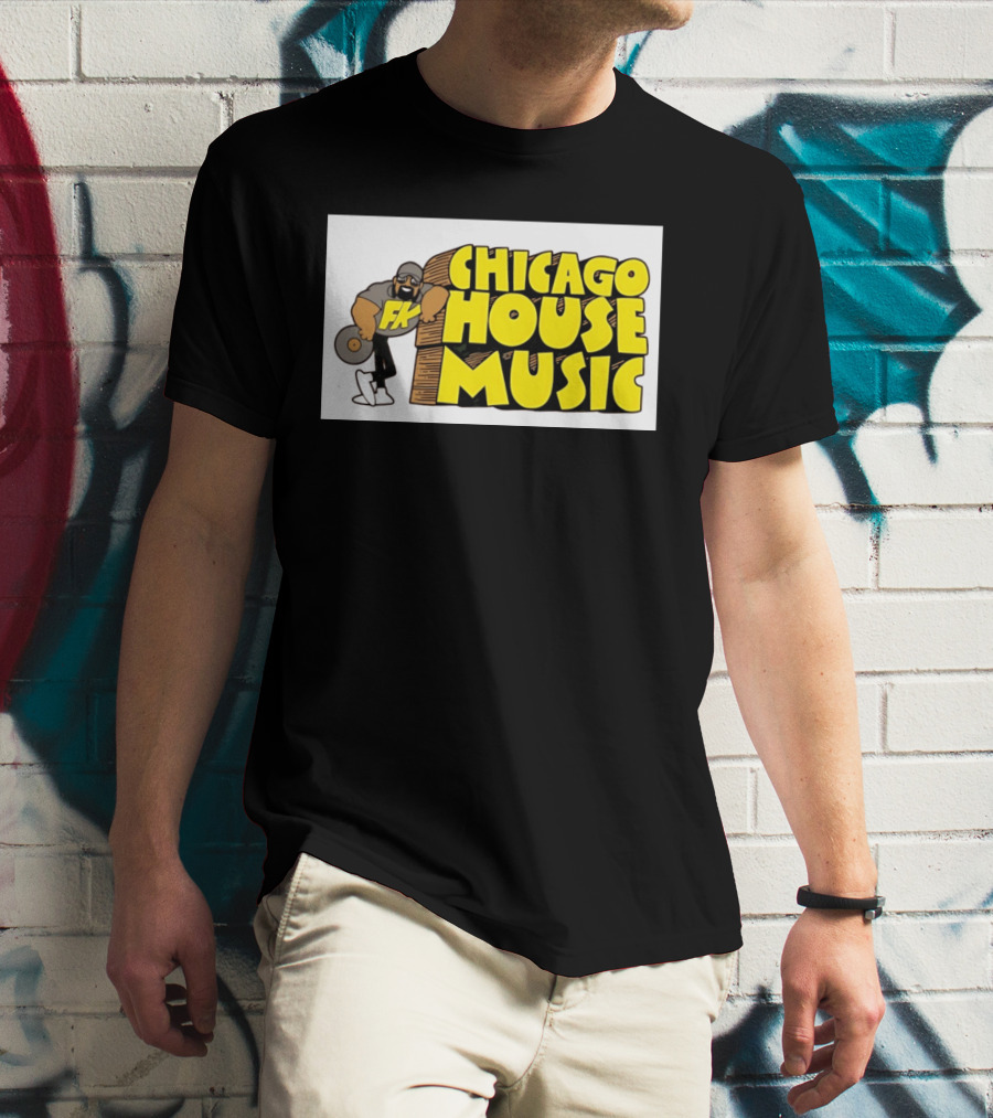 FK Chicago House Music Retro Vinyl DJ T-Shirt