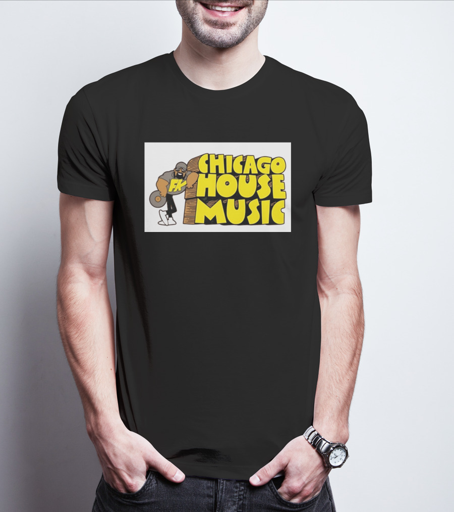 FK Chicago House Music Retro Vinyl DJ T-Shirt