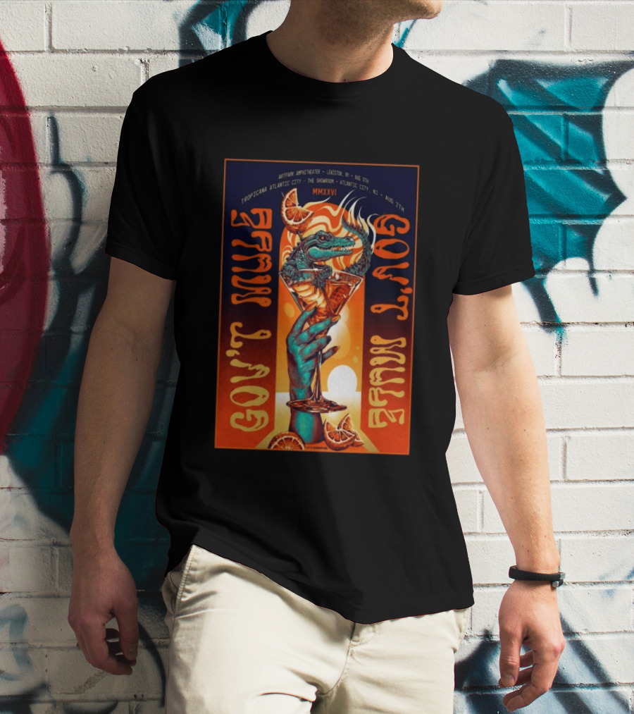 Gov't Mule August 7 Tropicana Showroom Atlantic City MMXXVI Alligator Cocktail T-Shirt