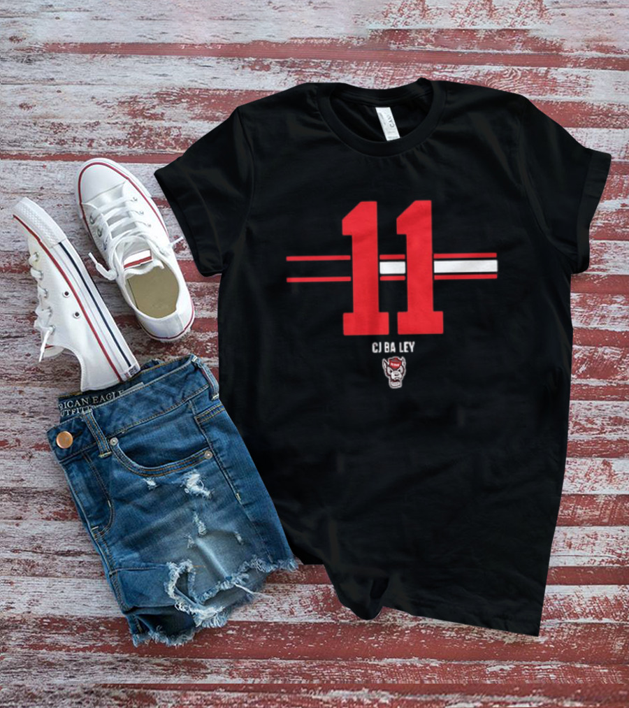 CJ Bailey 11 NC State Wolfpack College Football Fan Gear T-Shirt