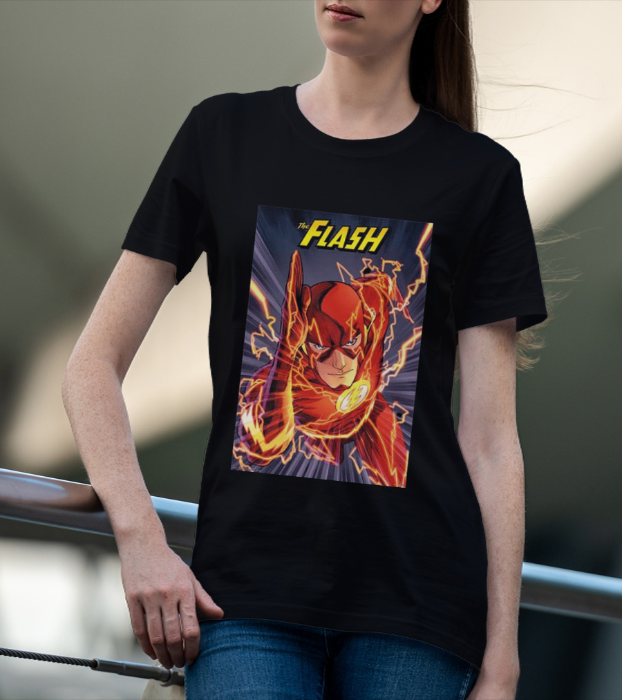 The Flash DC Comics Superhero Lightning Speedburst T-Shirt