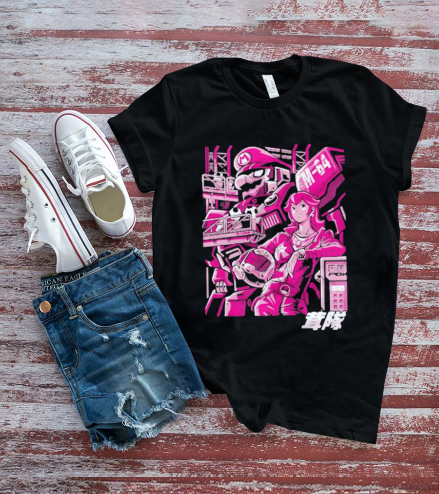 Turtle Destroyer M 64 Japanese Manga Style Mario Kart T-Shirt