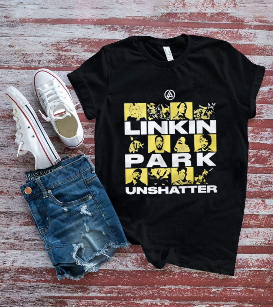 Linkin Park Unshatter Band Members Alternative Rock Compilation T-Shirt