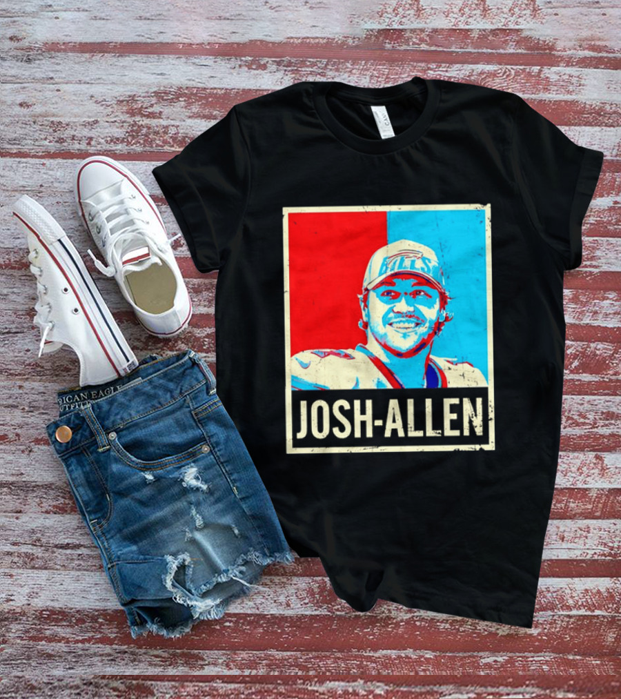 Distressed Josh Allen Buffalo Bills Pop T-Shirt