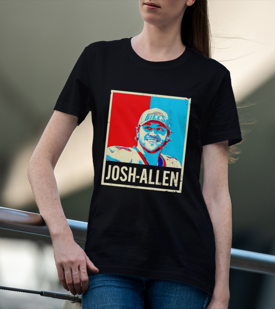 Distressed Josh Allen Buffalo Bills Pop T-Shirt