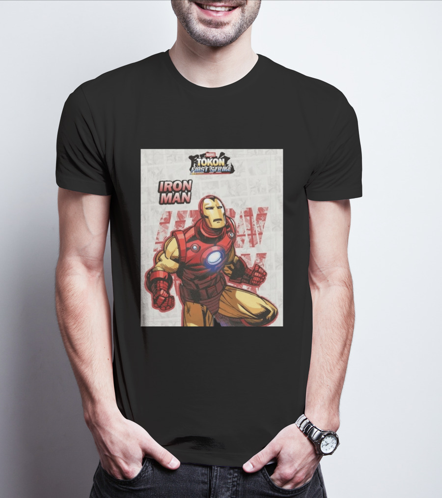 Marvel Tokon First Strike Iron Man Comic T-Shirt