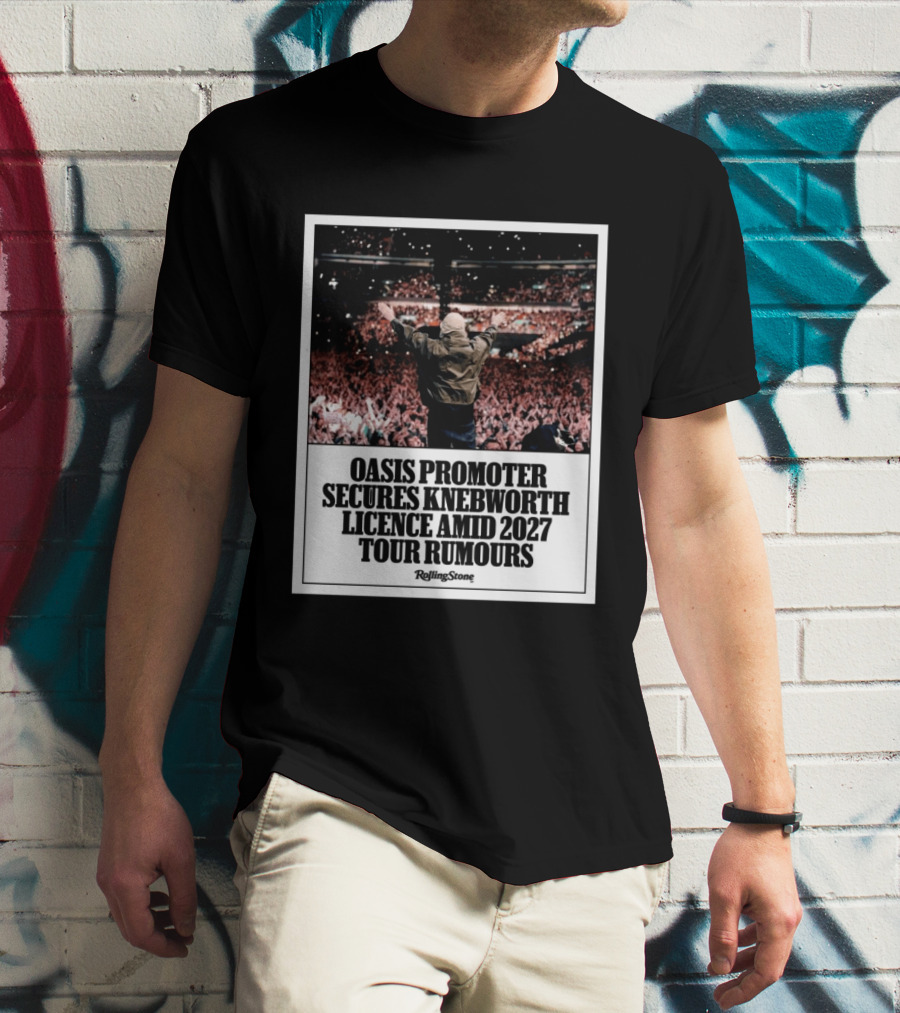 Rolling Stone Oasis Promoter Secures Knebworth Licence Amid 2027 Tour Rumours T-Shirt