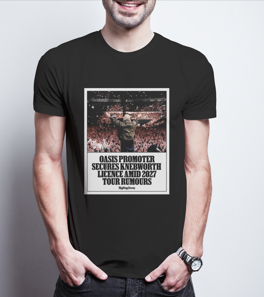 Rolling Stone Oasis Promoter Secures Knebworth Licence Amid 2027 Tour Rumours T-Shirt