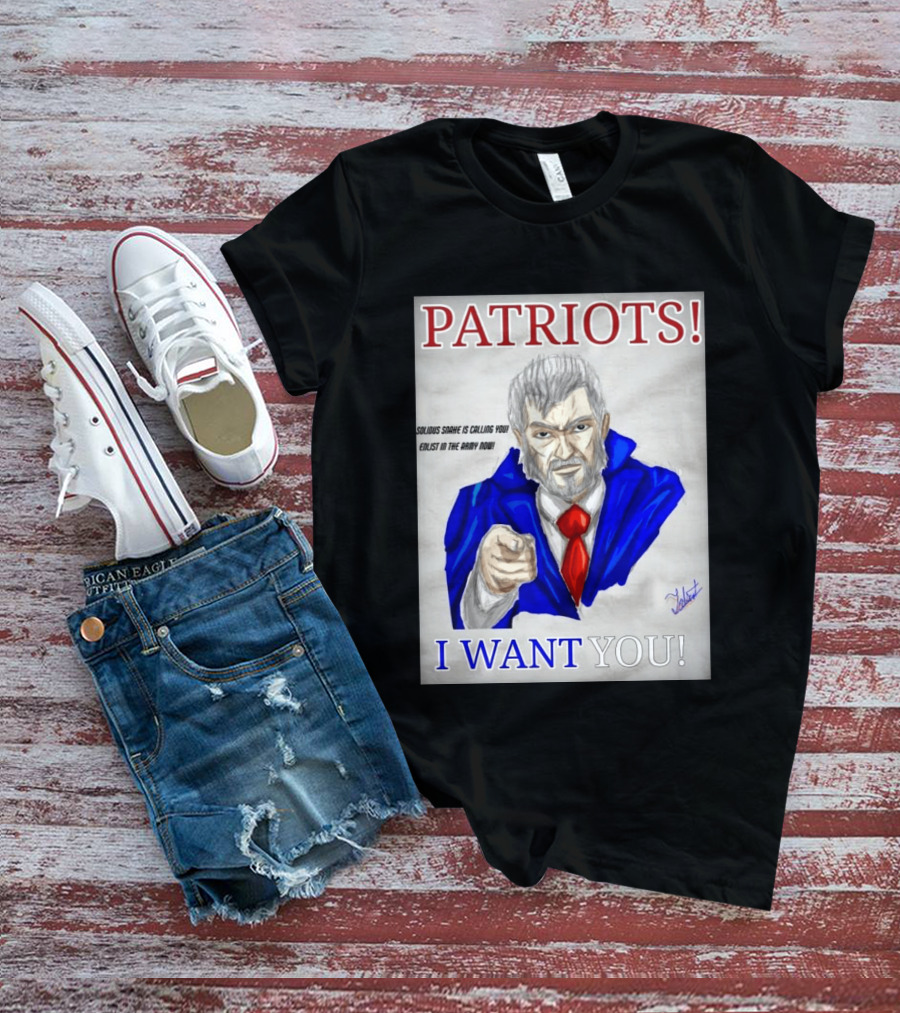 Patriots Solidus Snake Is Calling You Enlist In The Army Now I Want You T-Shirt