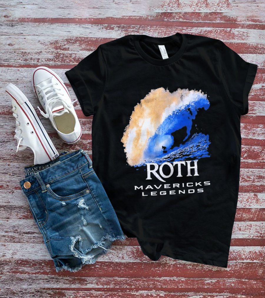 Roth Mavericks Legends Surfing Big Wave Iconography T-Shirt