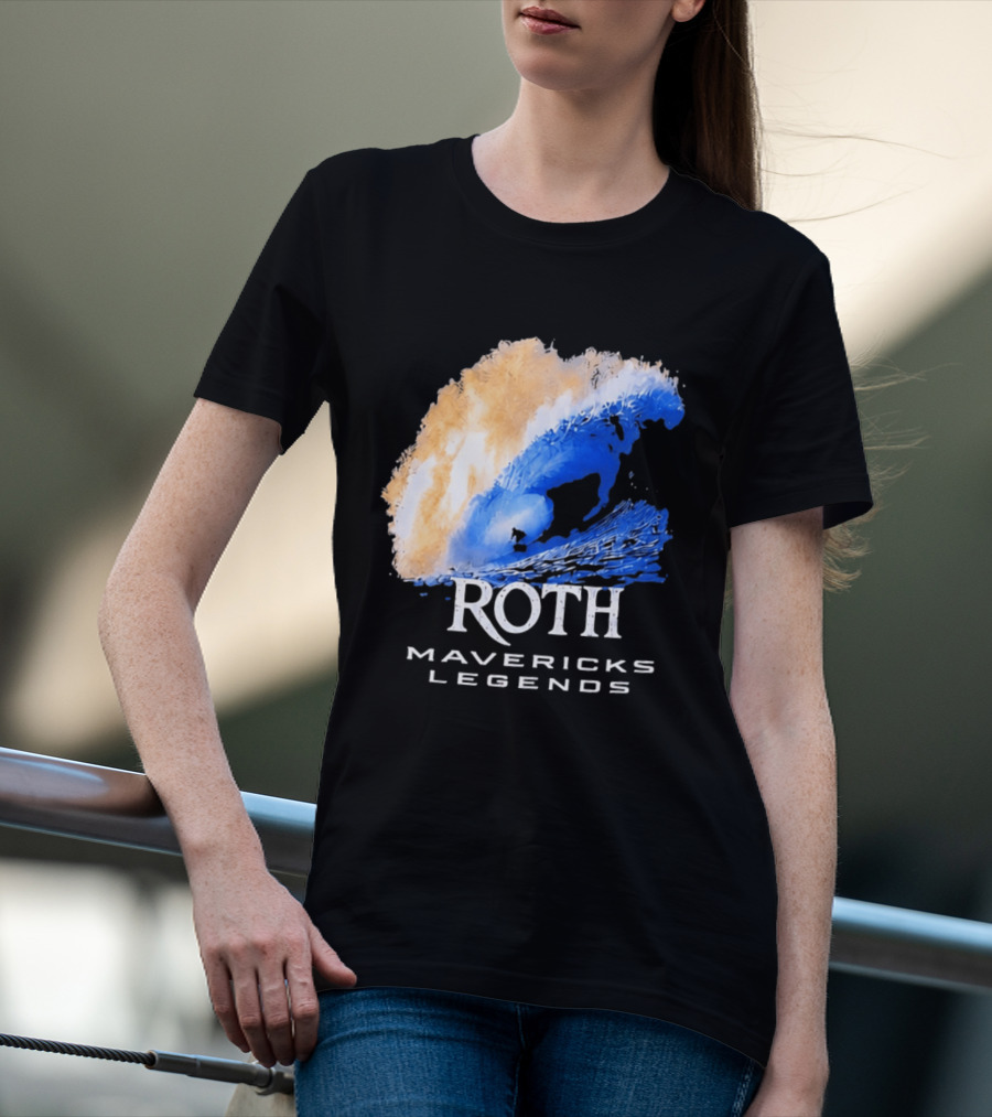 Roth Mavericks Legends Surfing Big Wave Iconography T-Shirt