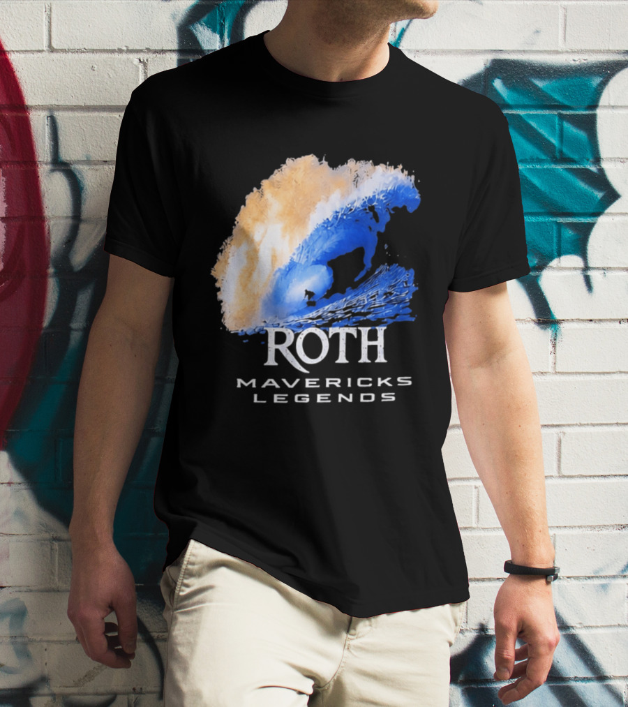 Roth Mavericks Legends Surfing Big Wave Iconography T-Shirt