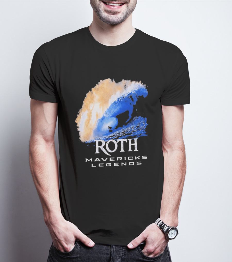 Roth Mavericks Legends Surfing Big Wave Iconography T-Shirt