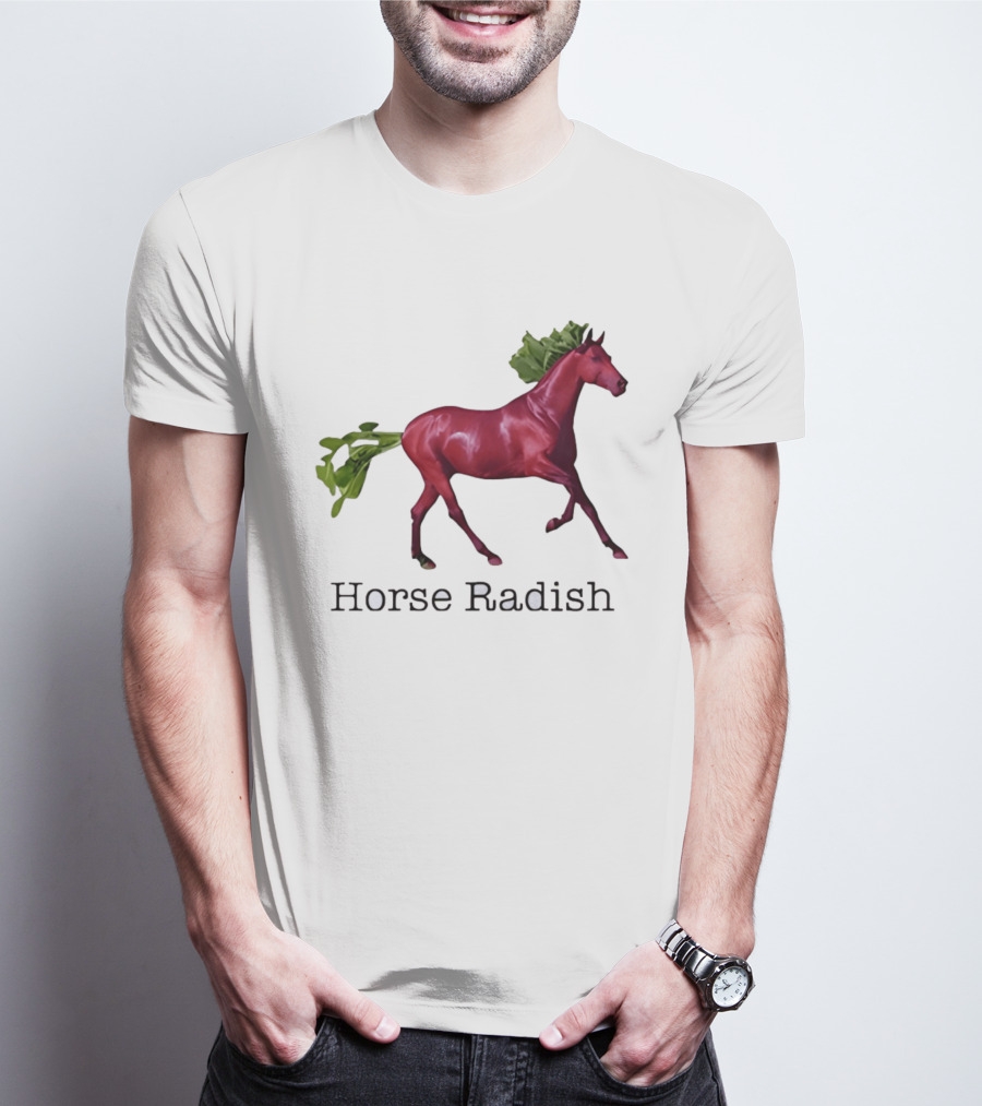Horse Radish Vegetable Pun Humor T-Shirt