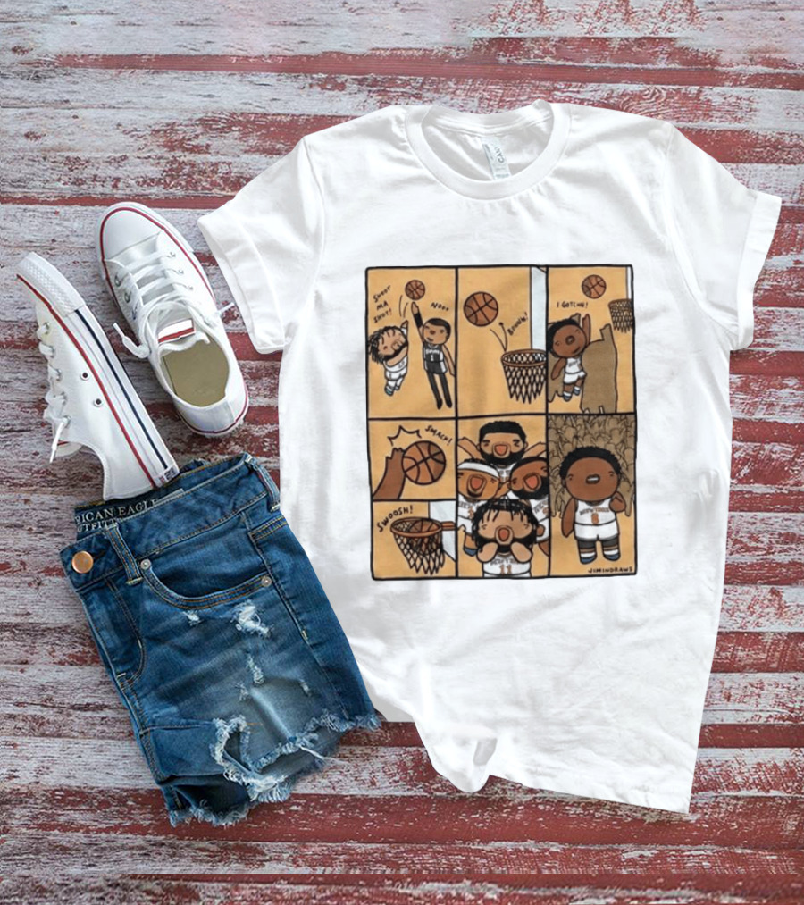 Karl Anthony Towns Jimindraws Knicks Shoot My Shot Basketball Comic T-Shirt