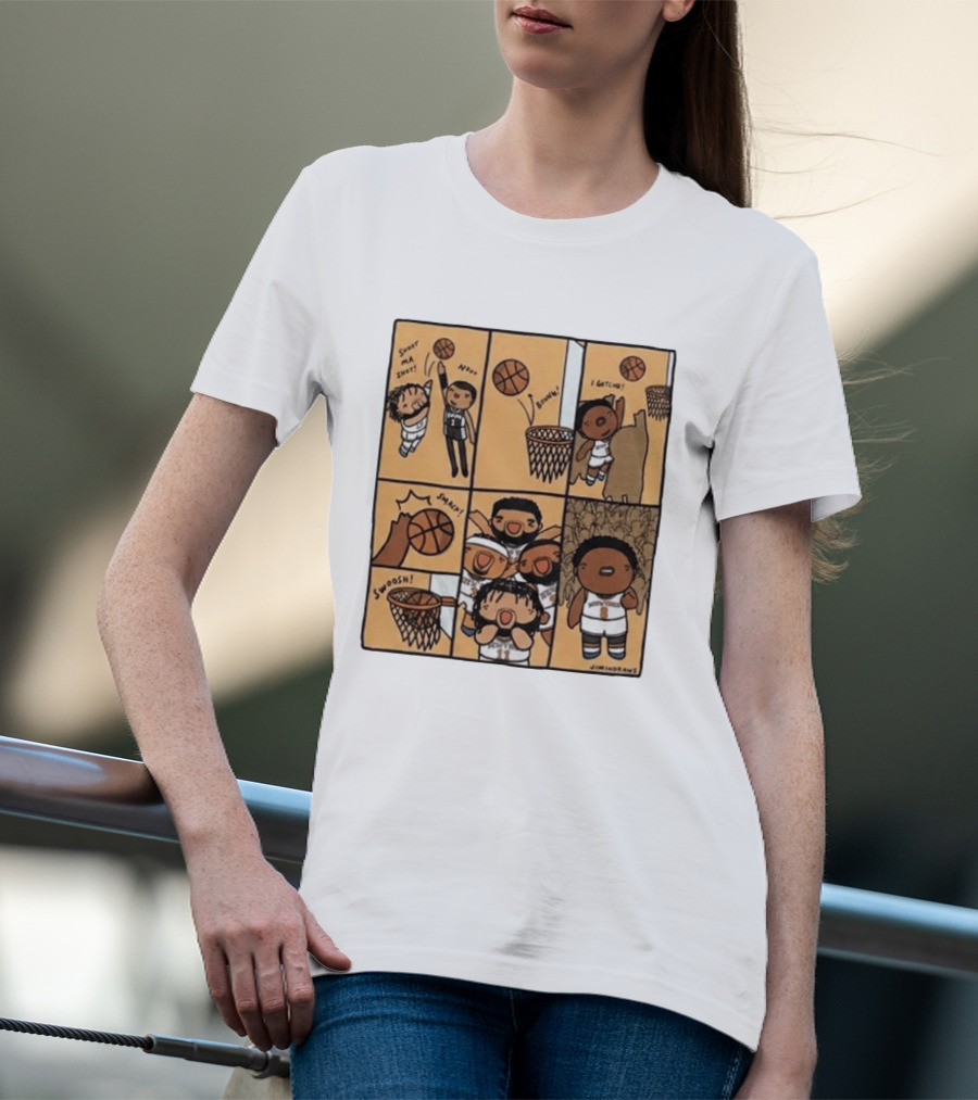 Karl Anthony Towns Jimindraws Knicks Shoot My Shot Basketball Comic T-Shirt